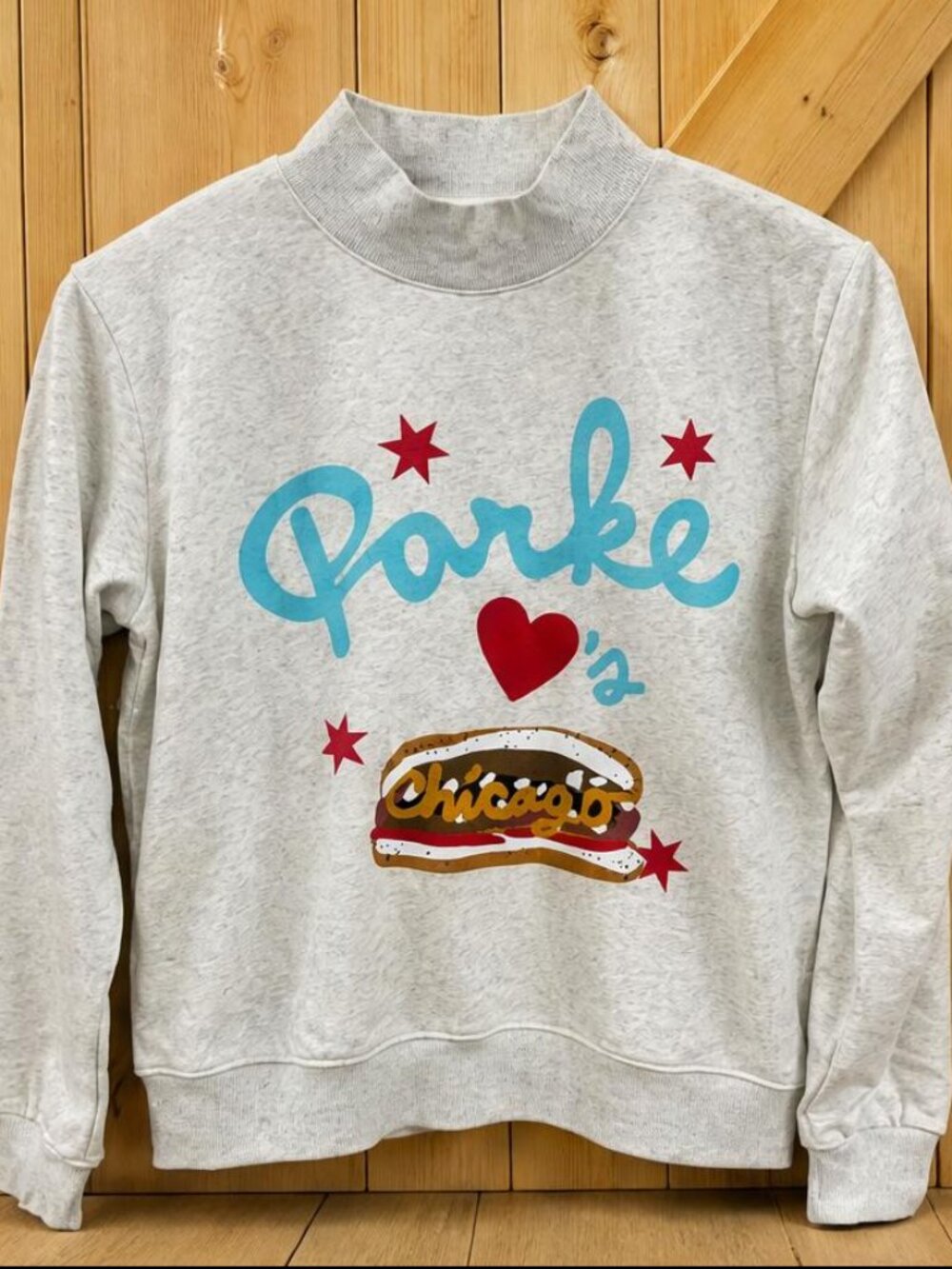Parke Mock Neck Pullover | Chicago Style Soft Heather Grey Sweater
